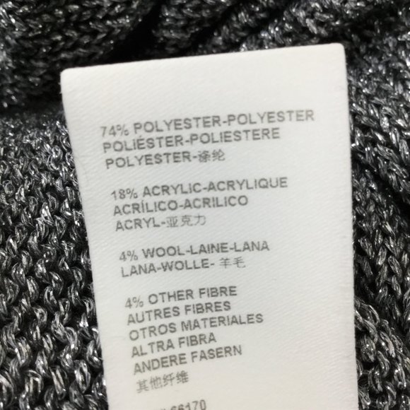 by Anthropologie Metallic Grey Turtleneck Sweater s - Picture 9 of 11